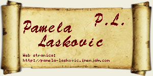 Pamela Lasković vizit kartica
